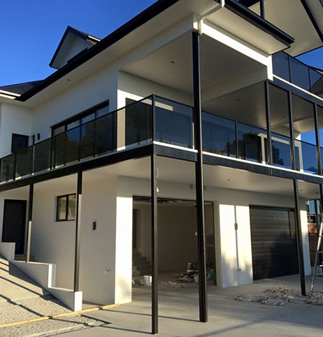 Rendered and painted home