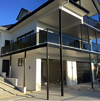 Rendered and painted home